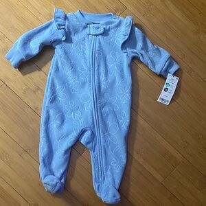 Cozy Carters zip up one piece 3 month